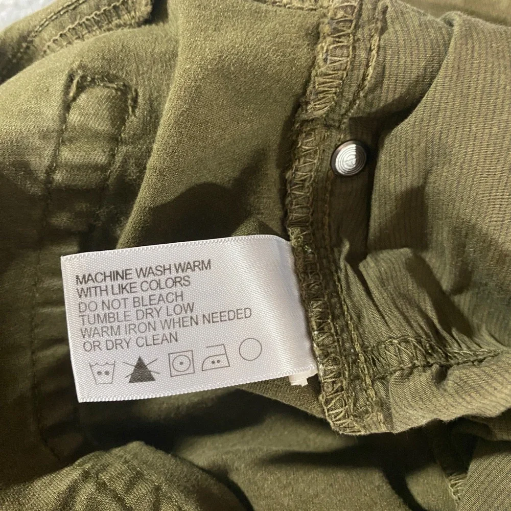Orvis Five Pocket Pants Mens 42x29 Olive Green Cotton Stretch Straight Leg Twill